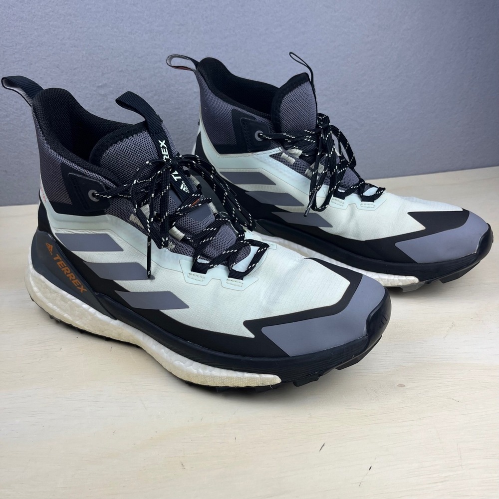 Adidas Terrex Free Hiker 2 Gore-Tex Grey Black Hiking Shoes GZ3287 Mens 9
